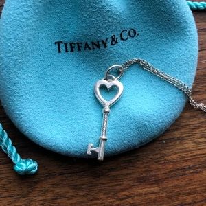 Authentic Tiffany & Co. Heart Key Necklace